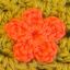 Crochet Tiniest One Round Flower