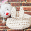 Easy T-Shirt Yarn Crochet Easter Bunny Basket
